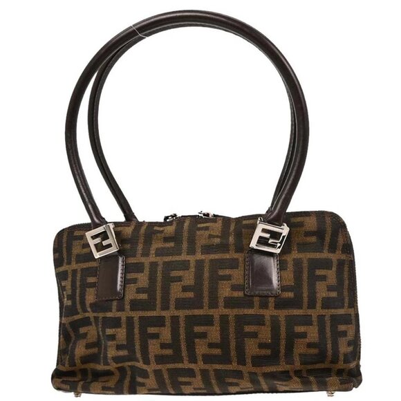 Fendi Brown Zucca Handbag - Picture 1 of 10